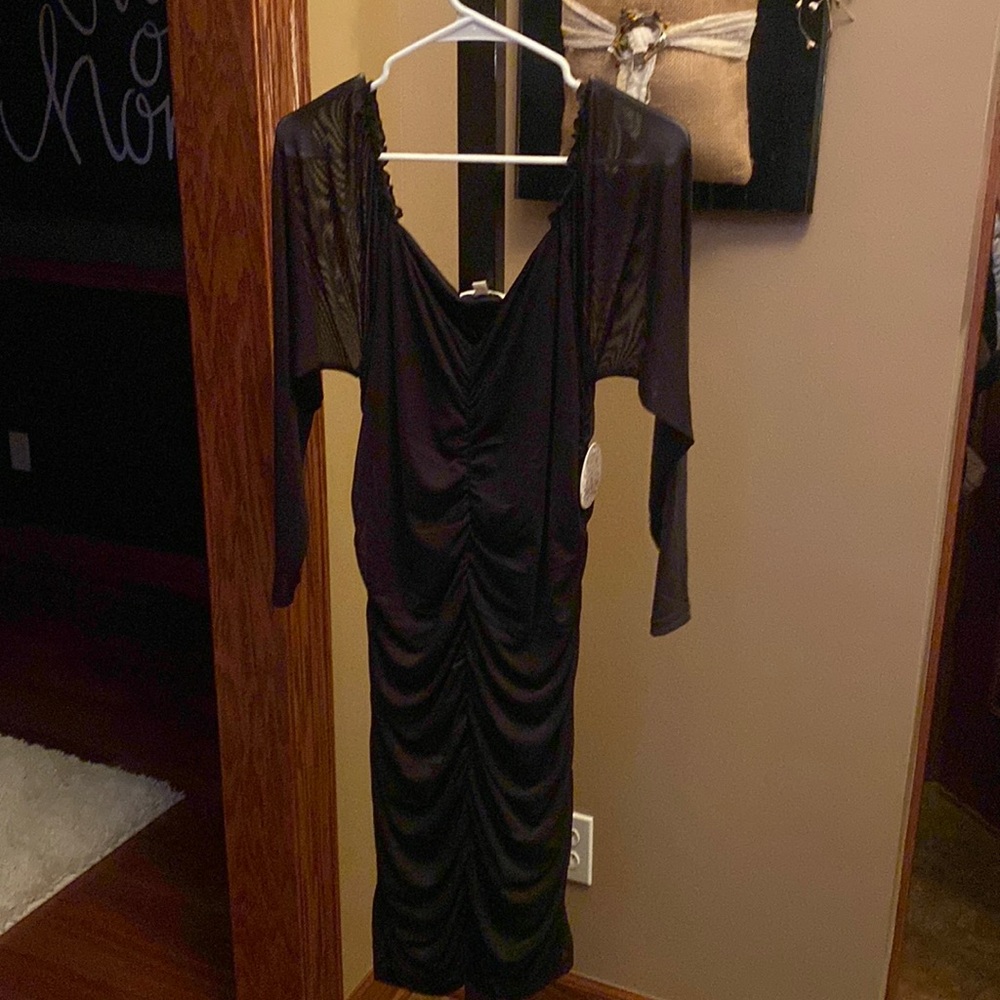 Black spandex dress